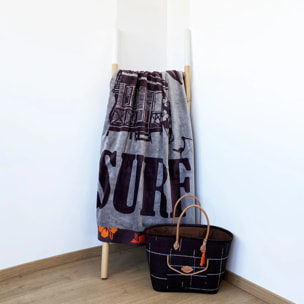 Serviette de plage éponge velours Jacquard - Kabana - 100x175cm - 470g/m²