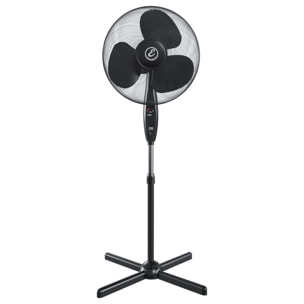 Ventilatore A Piantana Potente Da 50W Pale Da 40 Cm Silenzioso Timer 7 Ore 3 Velocità Oscillante Altezza Inclinazione Regolabili E Telecomando