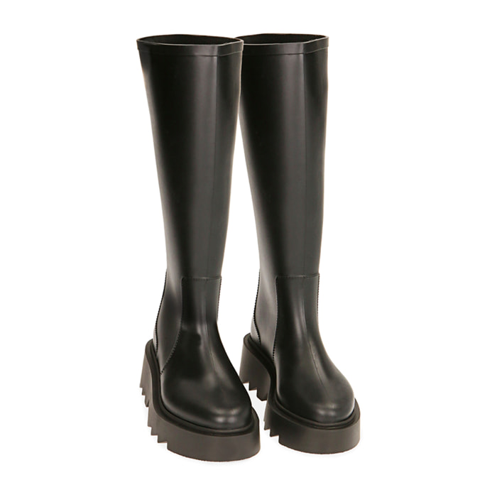 Botas de lluvia de PVC negras