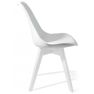 Tomasucci kiki evo Lot de 4 Chaises blanche Blanc