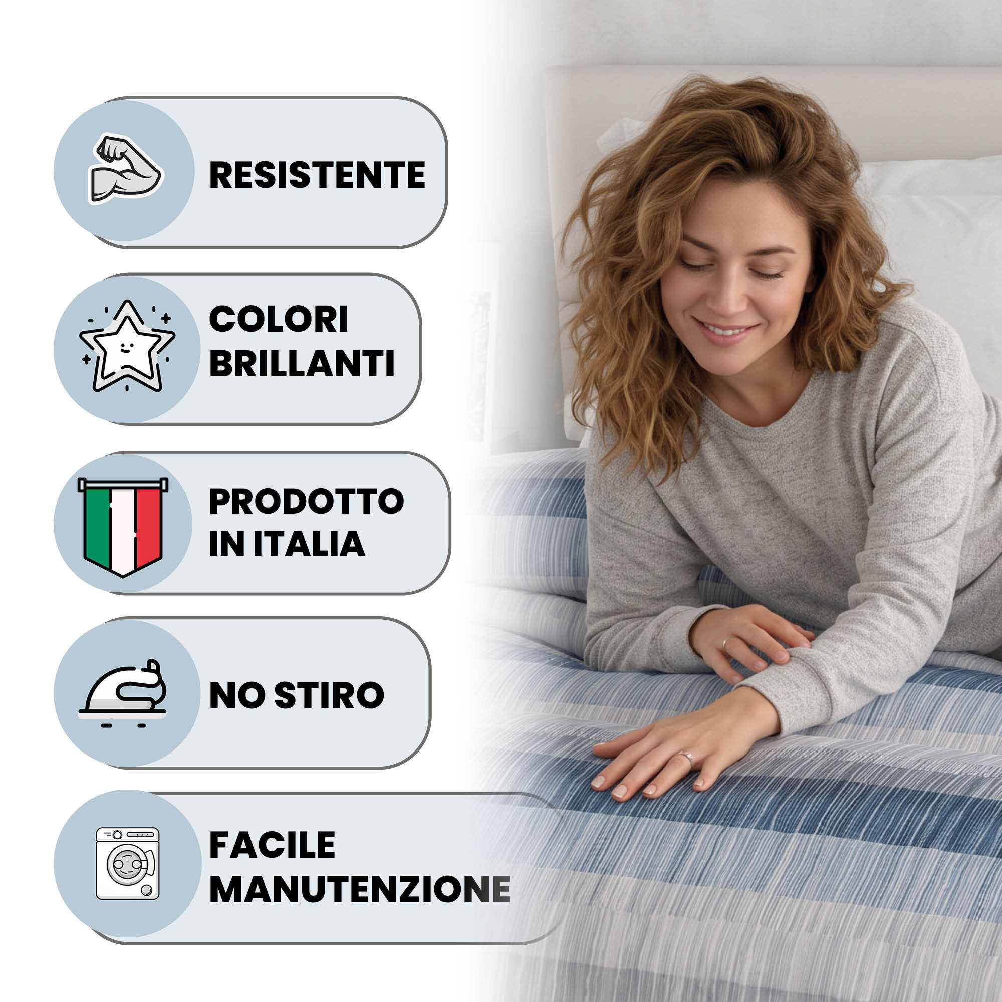 TRAPUNTA INVERNALE INFINITY - 300gr - 100% Microfibra - Made in Italy