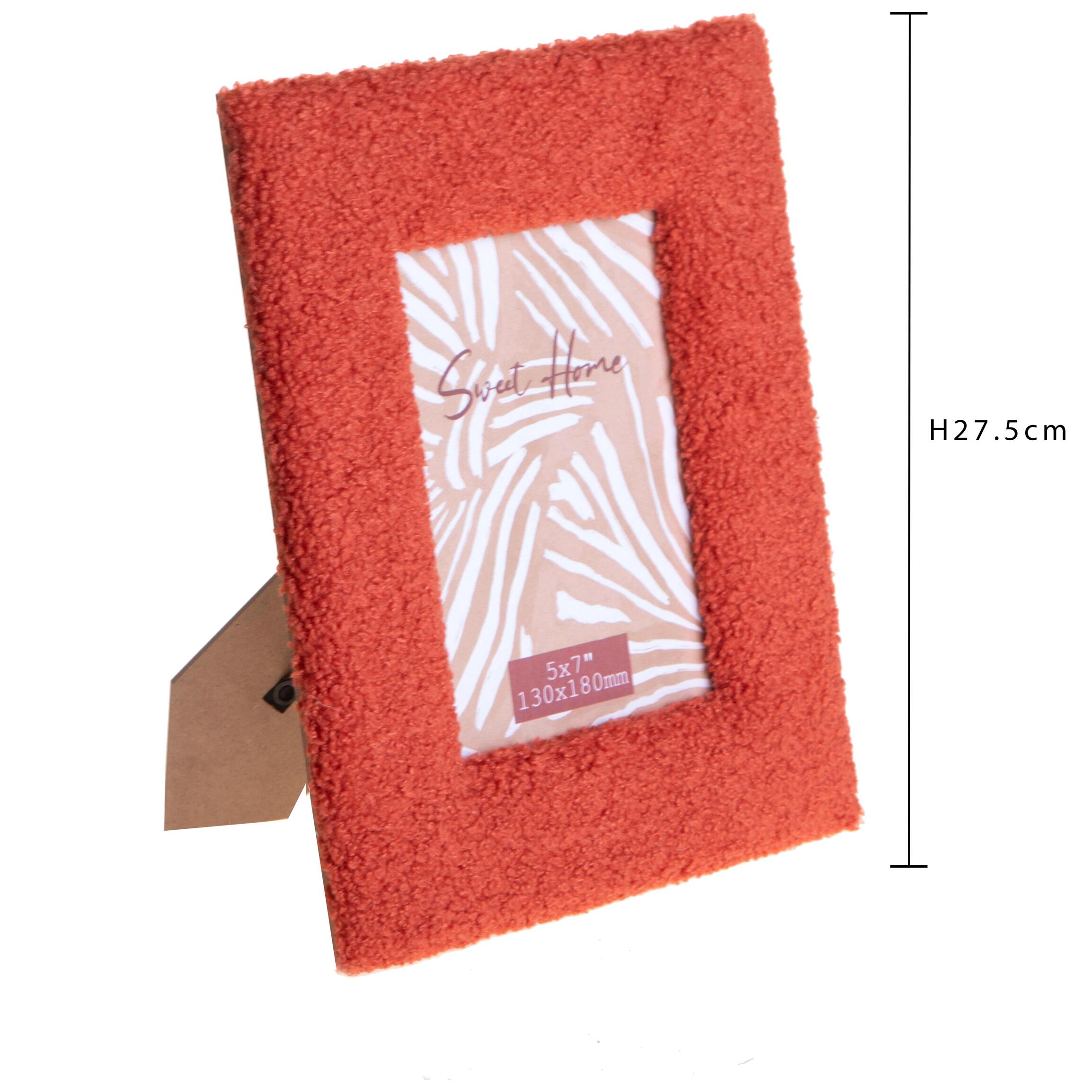 Porta foto tessuto teddy - 13xH18x2cm - Pezzi 3 - Bianchi Dino SpA