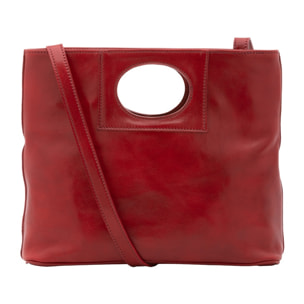 Borsa a tracolla da donna - Modello False - Vera pelle - 28.0 x 33.0 x 10.0 cm
