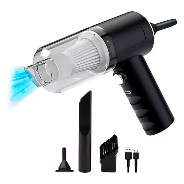 Aspirapolvere e soffiatore a mano 3 in 1. Con una potenza massima di 120W.