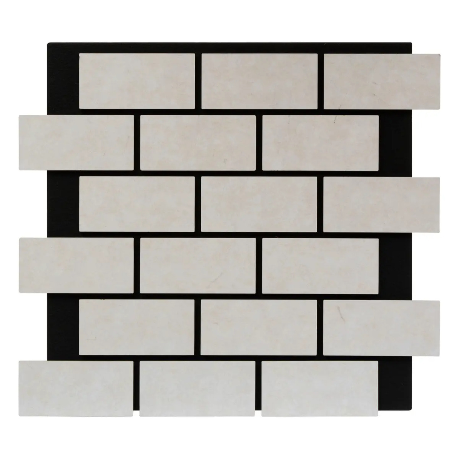 Panneau décoratif mural Clint beige 61x69cm