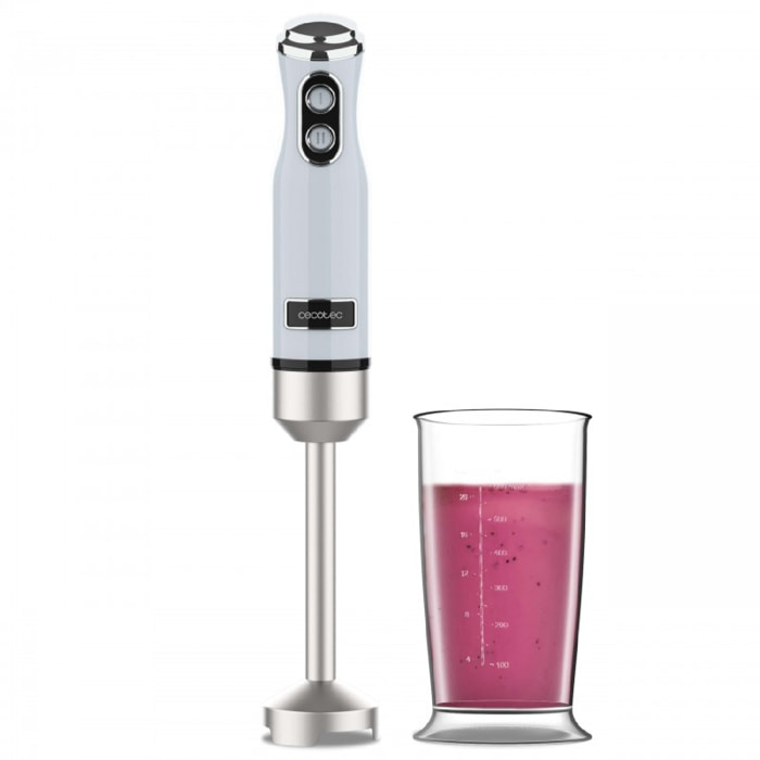 Cecotec Frullatore a mano Power RetroBlue 1200MAX