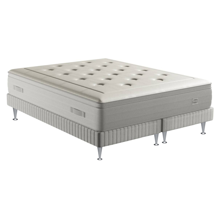 Ensemble REFLEXION matelas H33 ressort ensachés, ferme, 2 sommiers