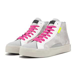 Zapatillas Altas Mujer Moon High Plata D.Franklin