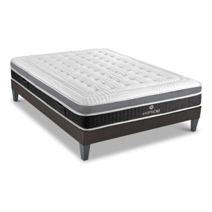 Ensemble Matelas Élégance & Sommier KIT15, 26 cm Mémoire de Forme, Tri-Lattes, Soutien Ferme