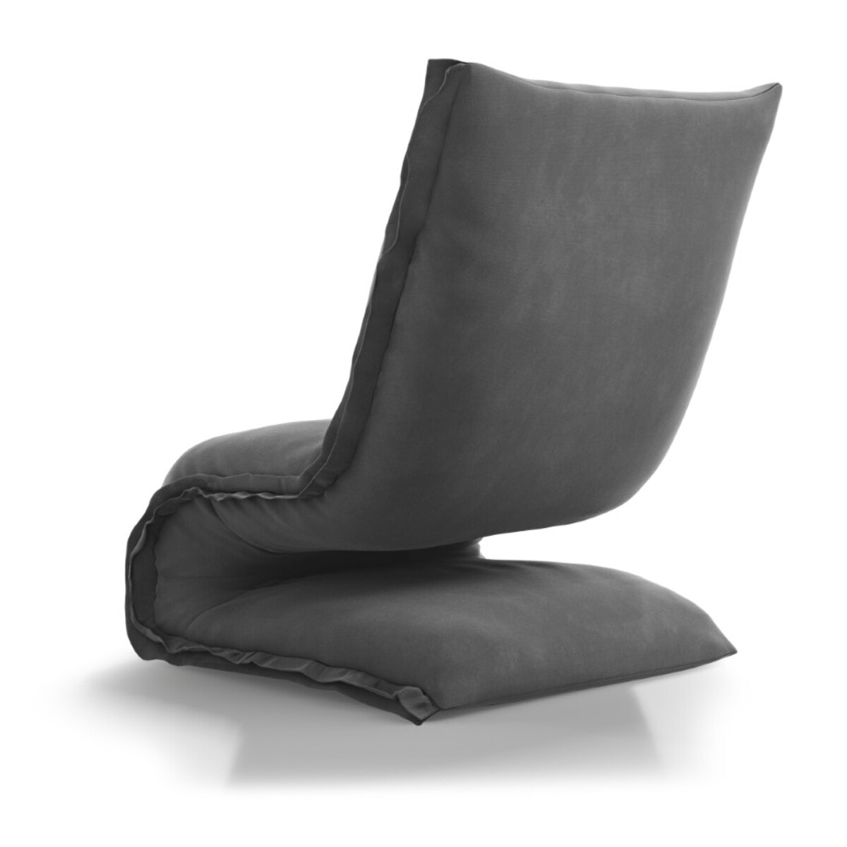 Fauteuil "Adeline" en velours gris foncé