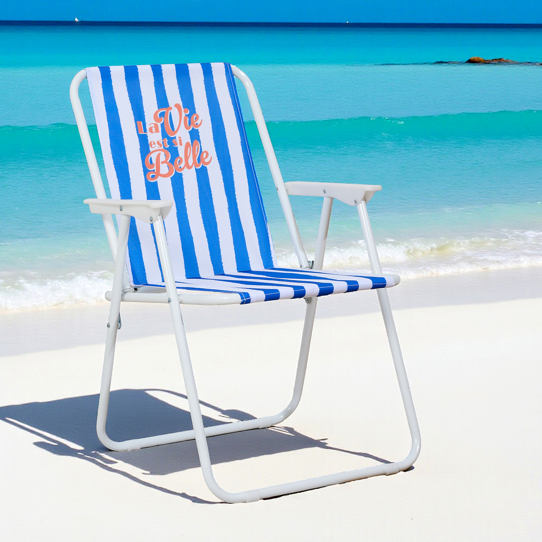 Chaise Pliante Dolce Vita Bleu - Lot De 1