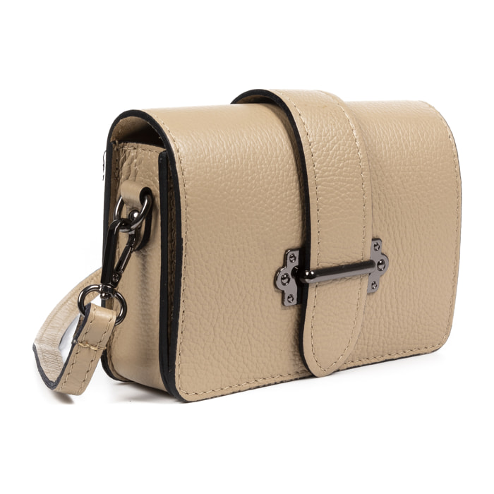 Camelia Bolso bandolera Mujer.Piel auténtica Dollaro