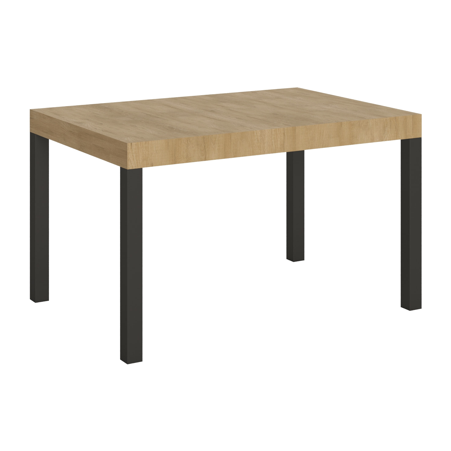 Mesa extensible 90x120/224 cm Everyday Roble Natural estructura Antracita