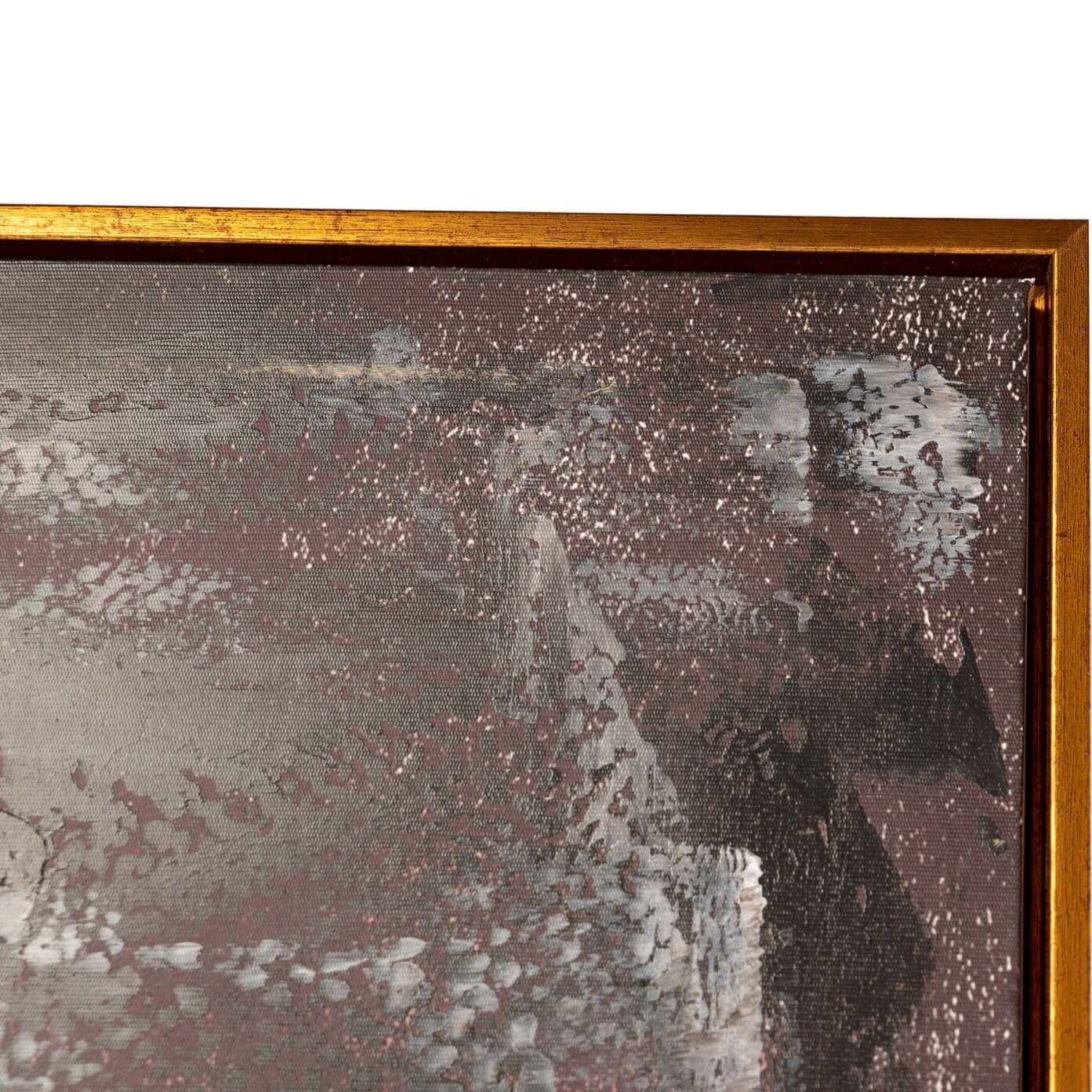 Cuadro Abstracto Foil Con Marco Dorado 90x4x180 Cm