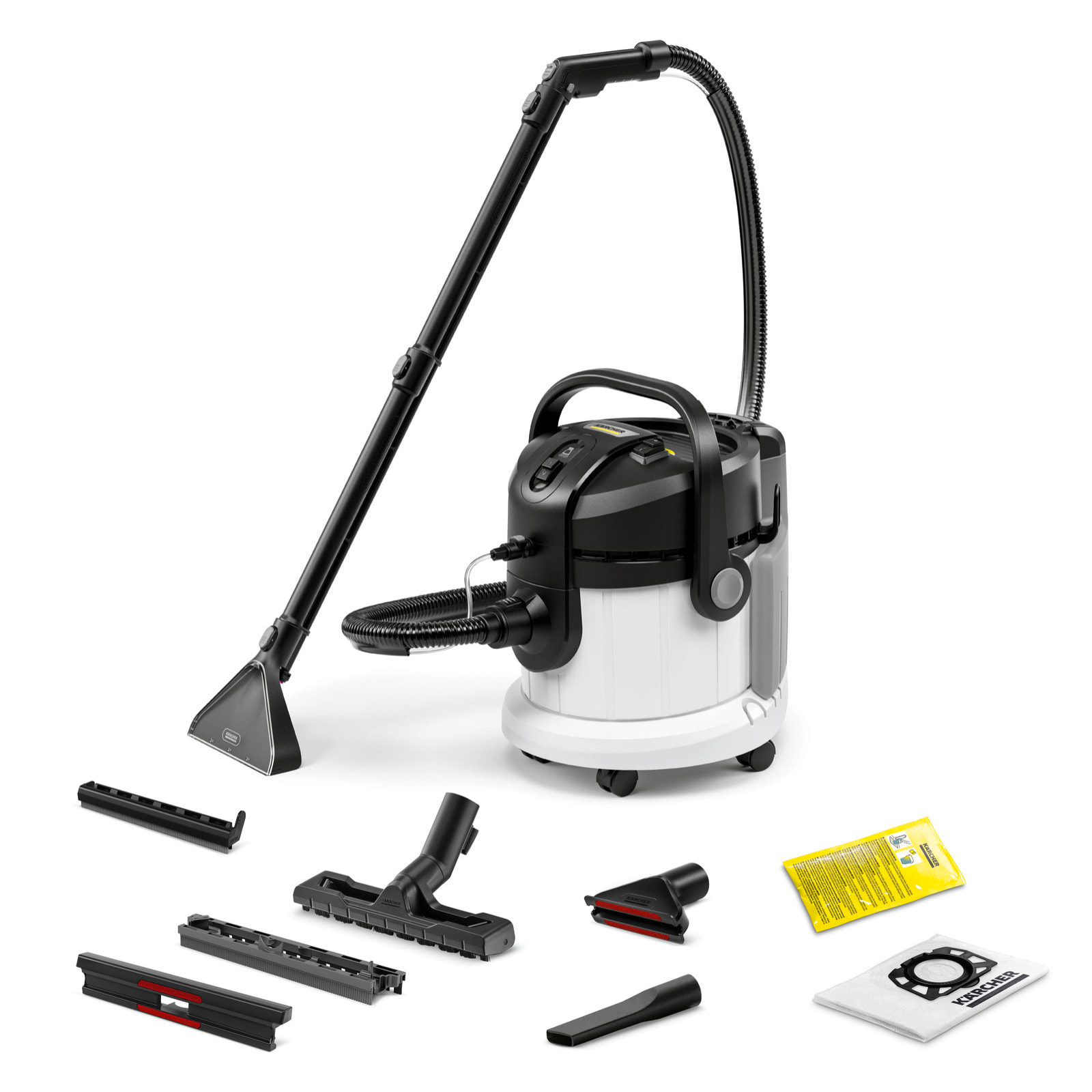 Shampouineuse Karcher SE 4- aspirateur injecteur extracteur - Puissance 1000W- double réservoir 2x4L- détacheur tapis moquette