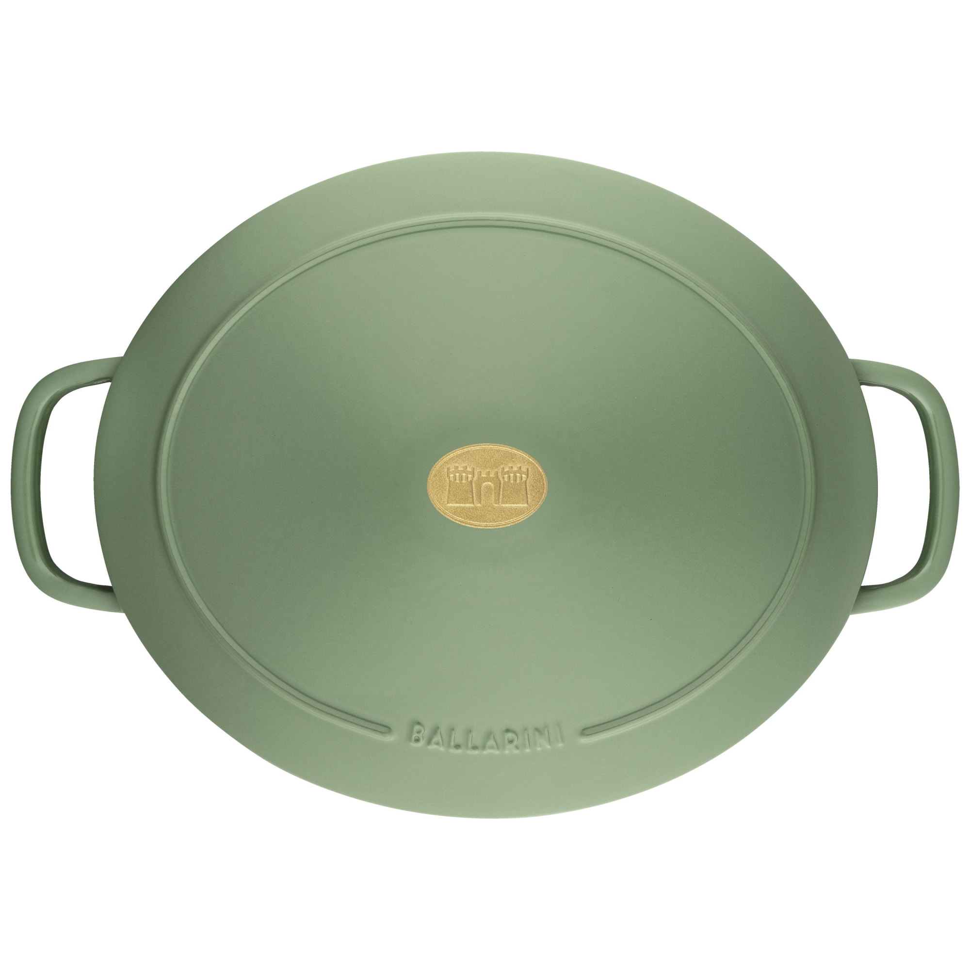 Cocotte en fonte Bellamonte, Ovale, Vert, 33 cm