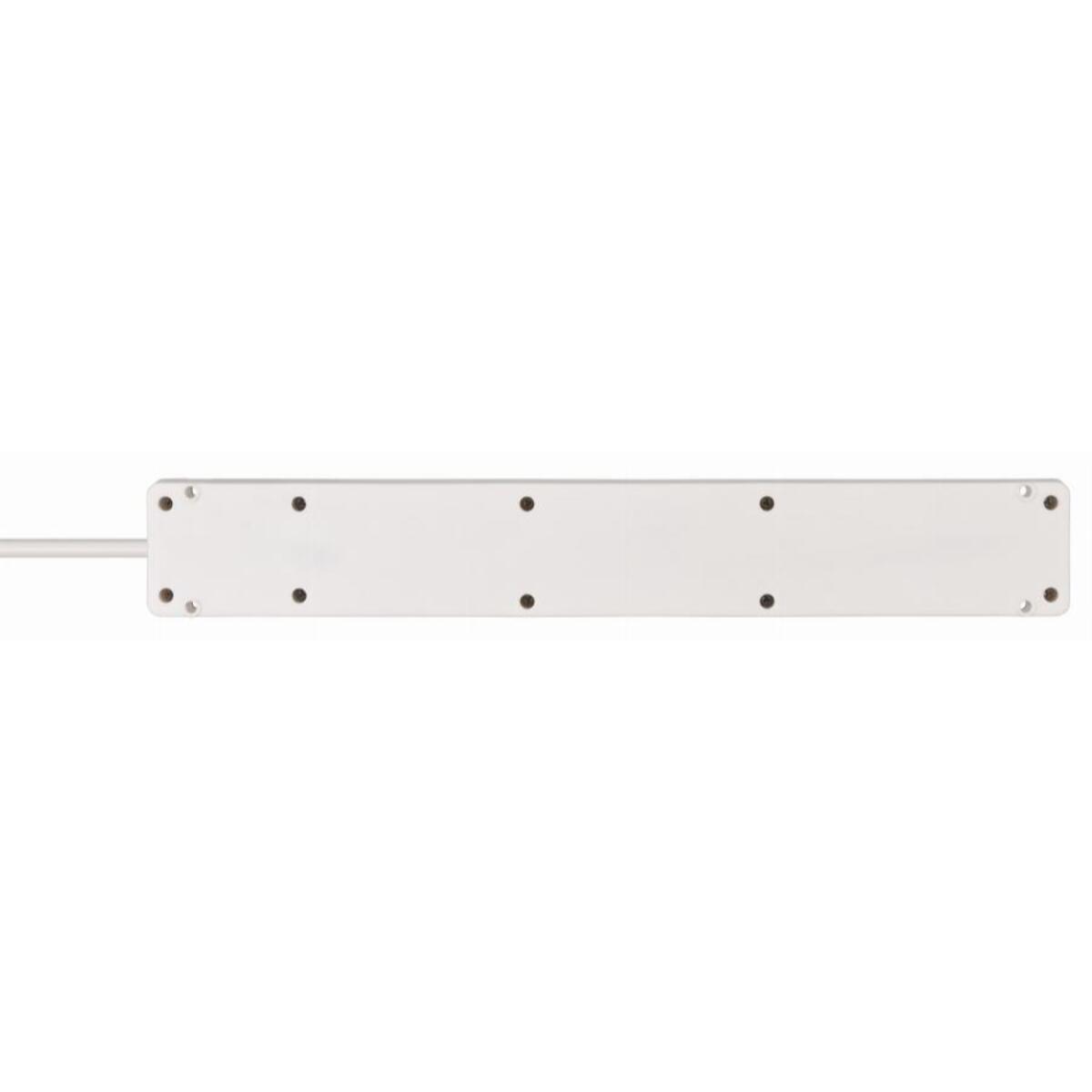Multiprise Bremounta 6 prises BRENNENSTUHL - 3m - H05VV-F3G1.5 avec interrupteur - blanc - 1150651326