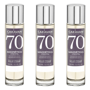 Caravan fragancias set de 3 frascos perfume de hombre nº70, de 150 ml