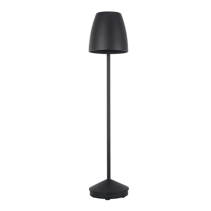 Forlight Eclipta II baliza exterior en negro con luz led blanco cálido 3000K