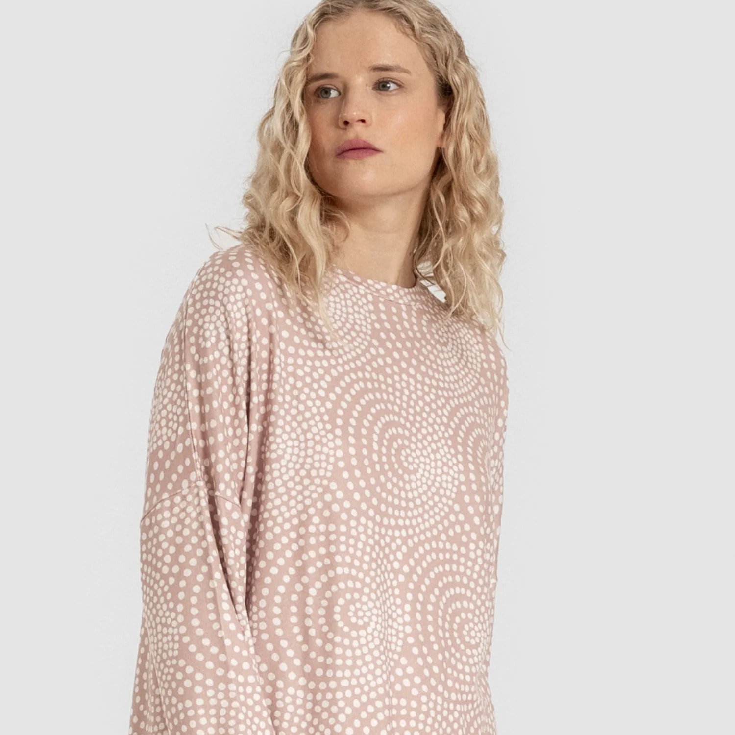 Pigiama lungo da donna secret katy mauve pink