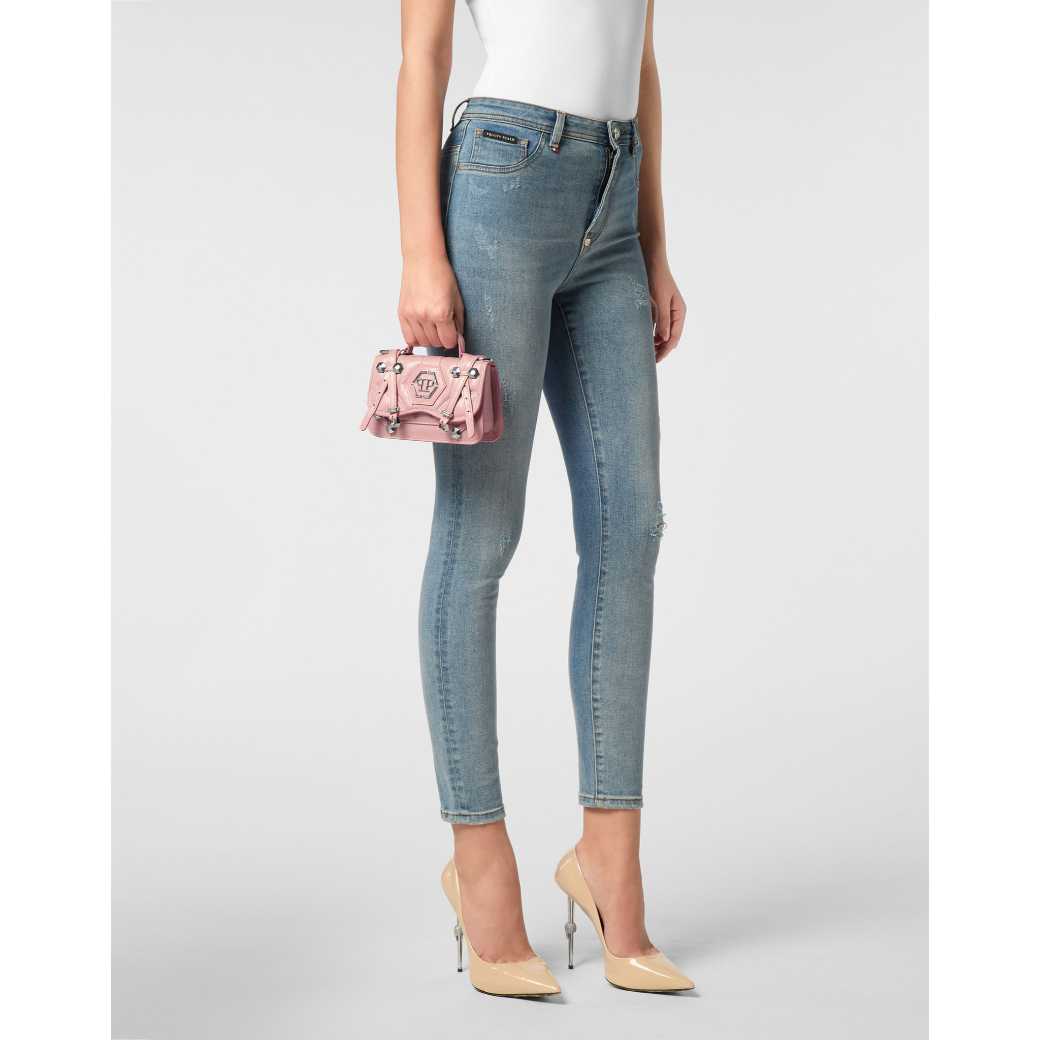 PHILIPP PLEIN Borsa con maniglia HEXAGON