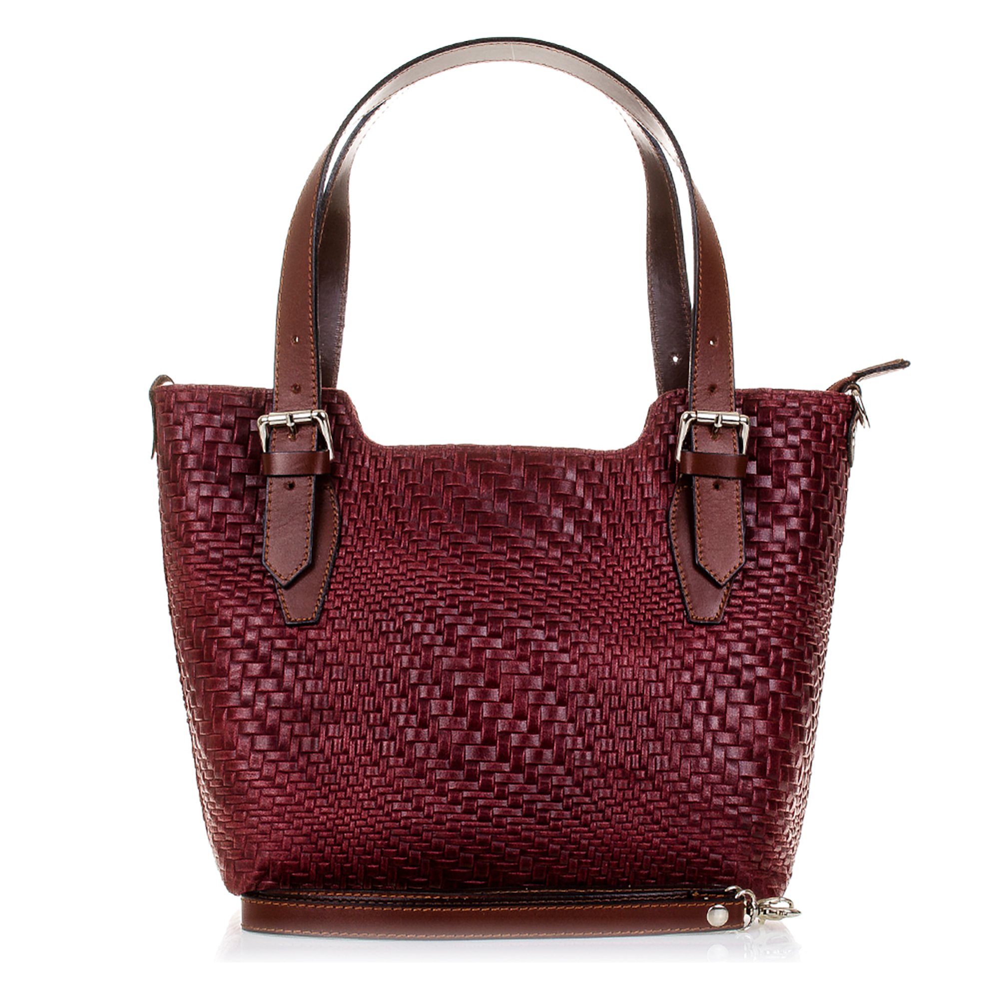 Arezzo Borsa tote Donna.Pelle autentica Camoscio Inciso Intrecciato