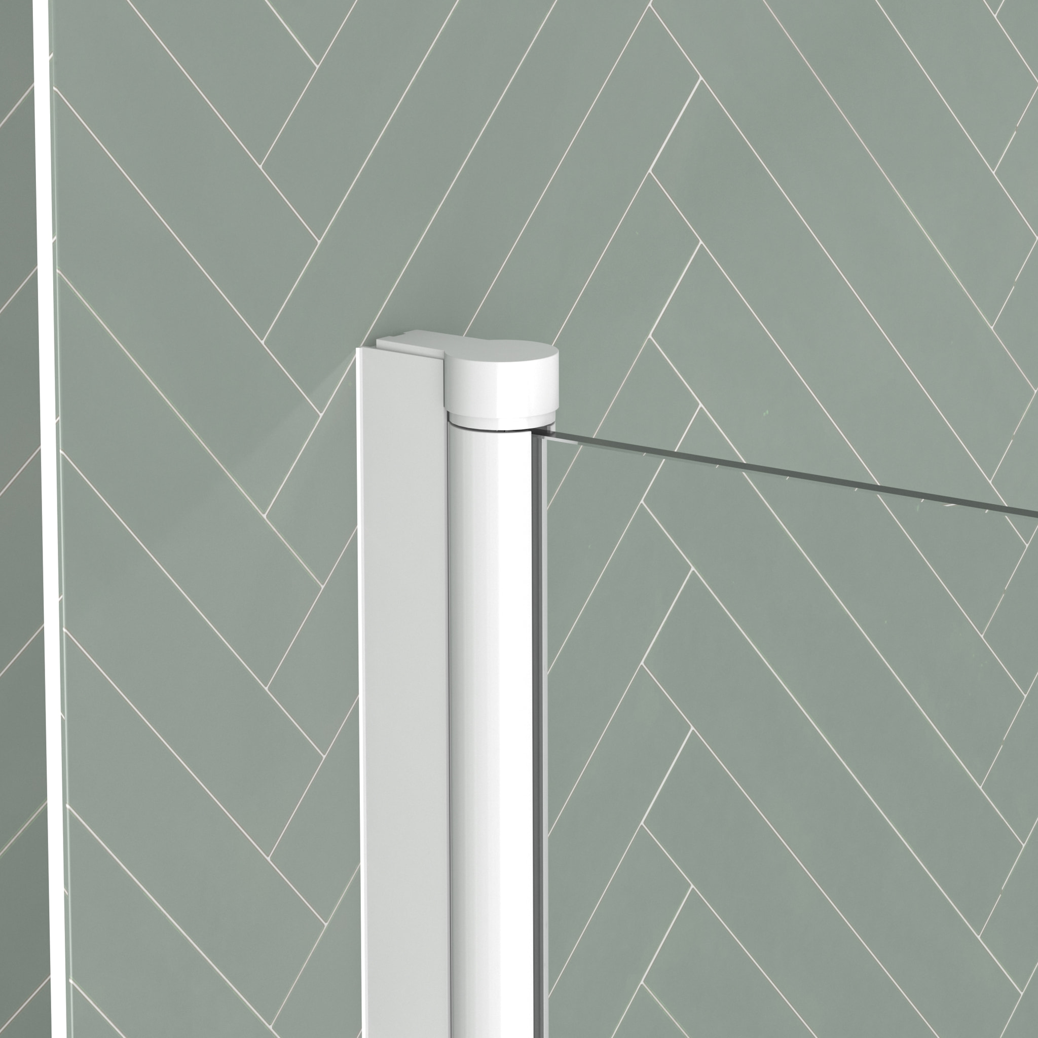 Pare baignoire Rabattable 70x120cm - Profilé Blanc Mat - Verre Trempé 4mm - ELEMENTARY