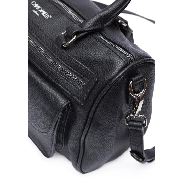 Camomilla - Borsa a bauletto BRIGIDA in Poliestere, nero (31 X 22 X 12.5 cm)