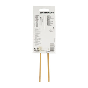 Set de 2 ustensiles de cuisine pince cuisine en bois Fackelmann Boisselerie
