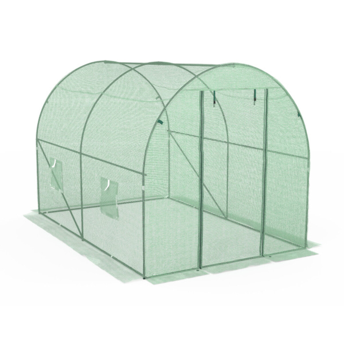 Serre 6m² verte - gamme maraîchère