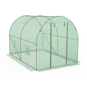 Serre 6m² verte - gamme maraîchère
