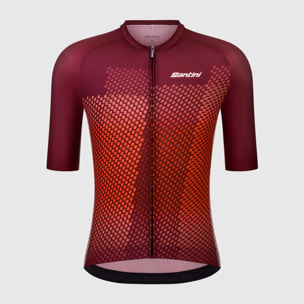 Ping Short Sleeve Jersey - Borgogna