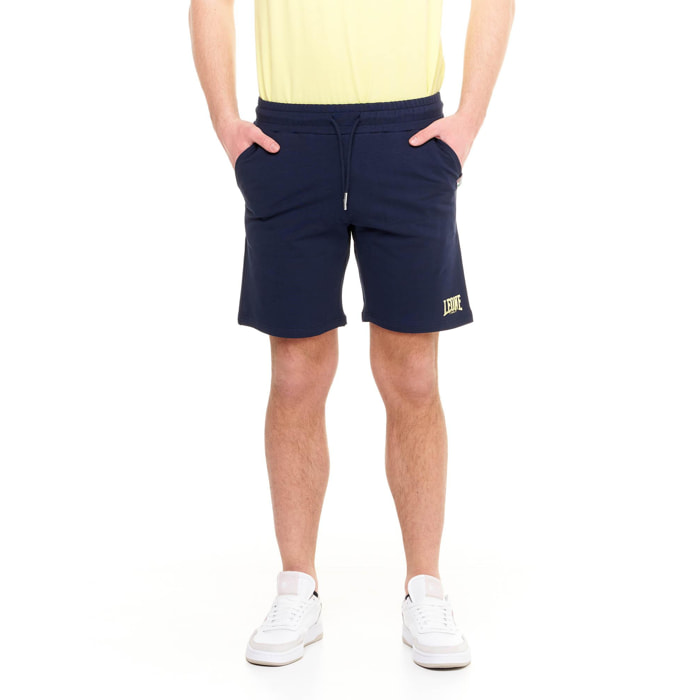 Bermuda in felpa con logo piccolo da uomo Basic