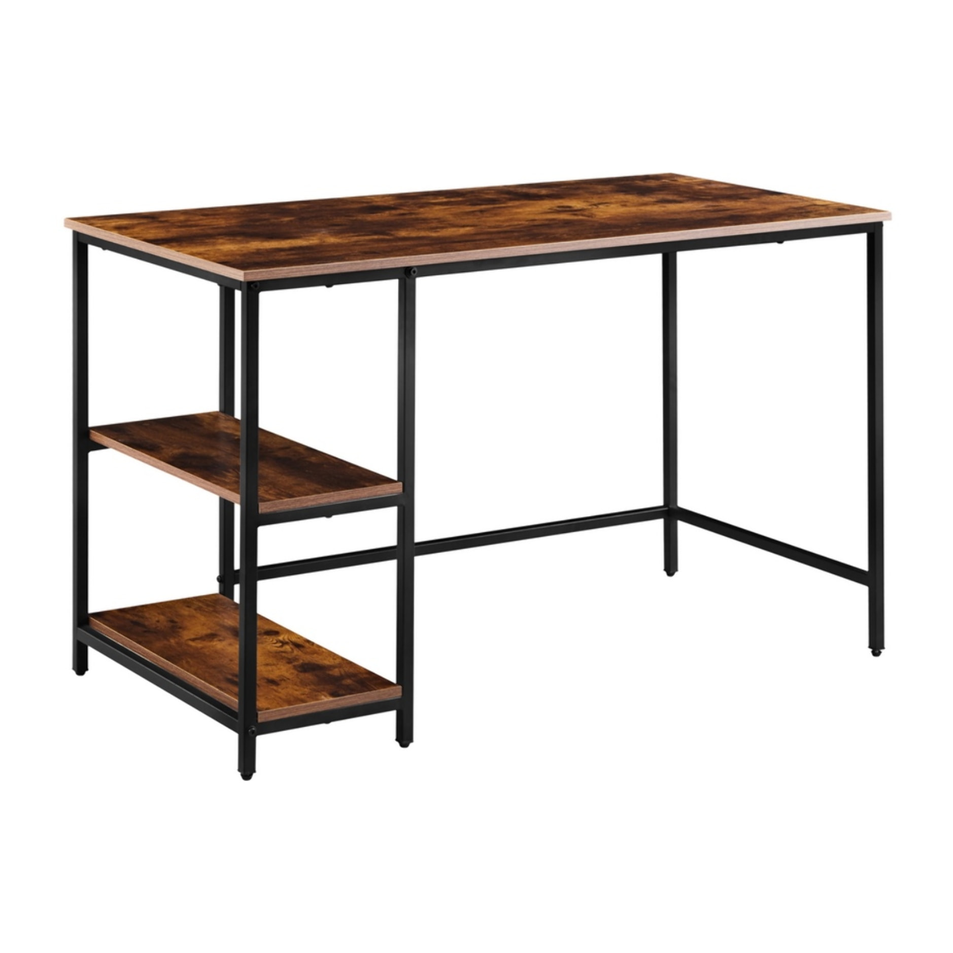 Scrivania moderna industrial con 2 ripiani 120x60x75 cm - Tyler