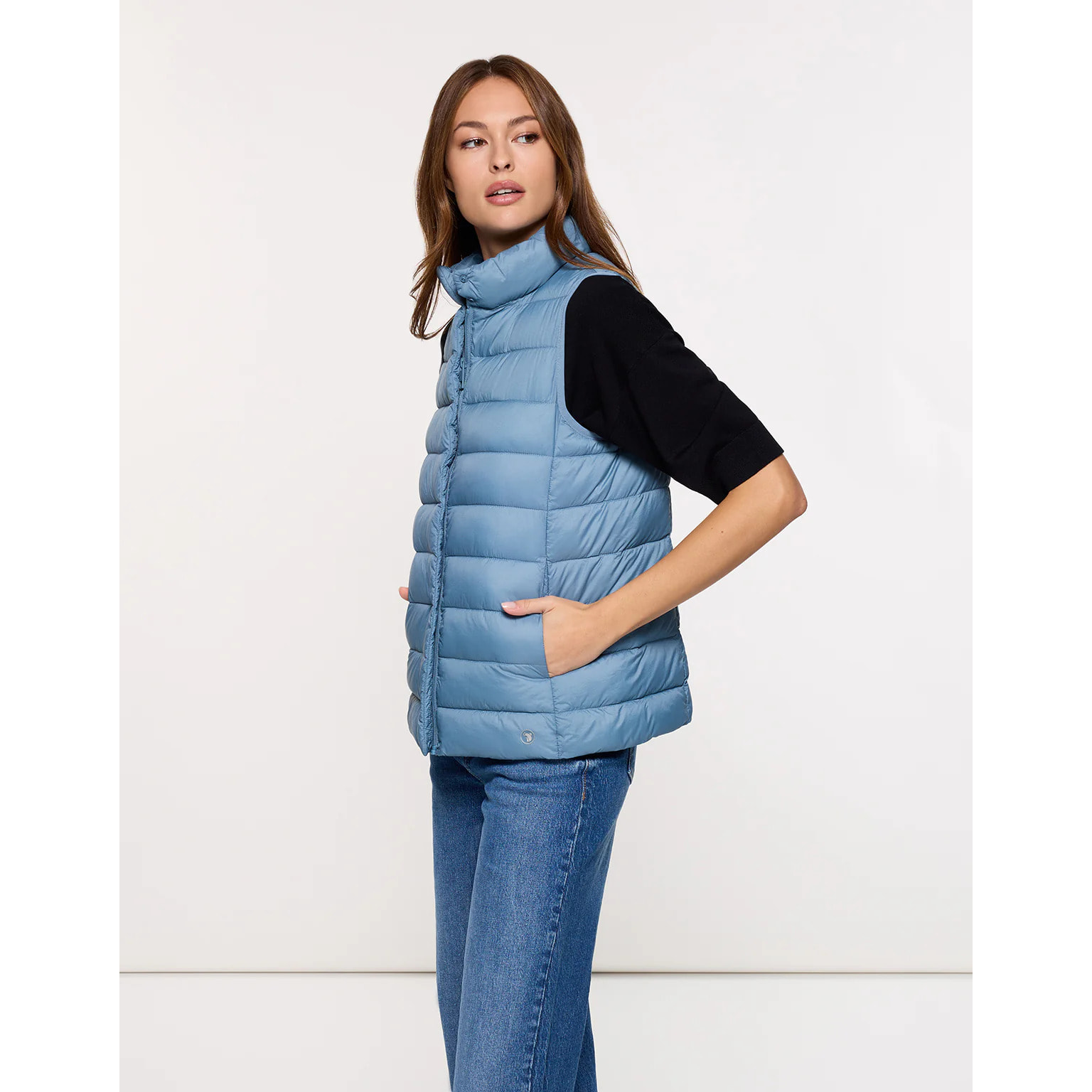 Chaleco Acochado Azul - Bare