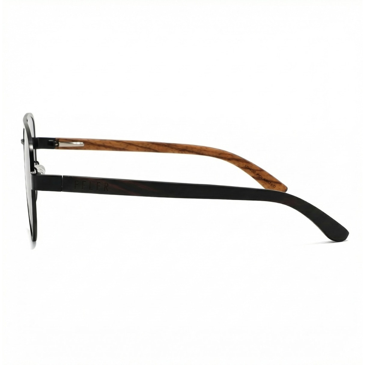 Gafas de Sol Feler 1803-11 Polarizadas de Madera Unisex 56 mm