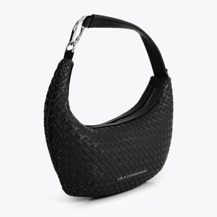 Borsa intrecciata a mezzaluna