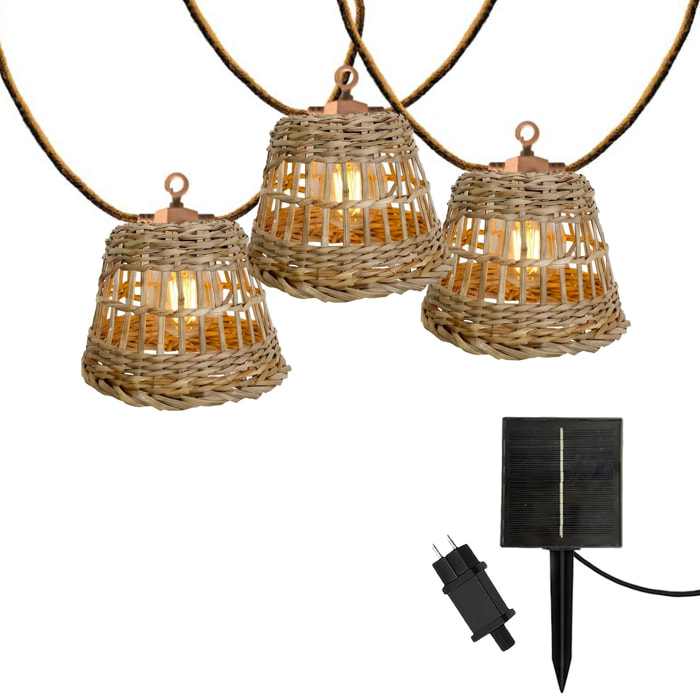 Guirlande solaire SAMOA 10 LED 8M