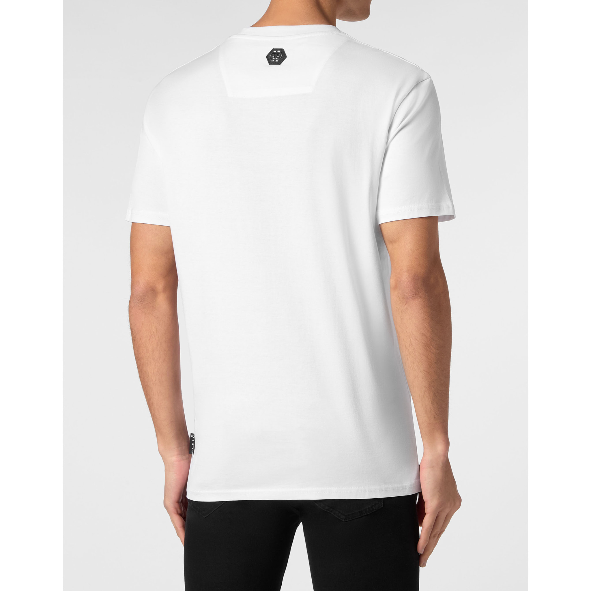 PHILIPP PLEIN Camiseta de cuello redondo y manga corta SKULL