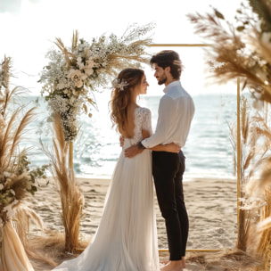 Arco de Jardín para Rosas de Metal, 200x200 cm, Arco de Boda Cuadrado con Estacas en Forma de U, Resistente a la Intemperie, para Plantas Trepadoras, para Decoración Patio Terraza, Dorado