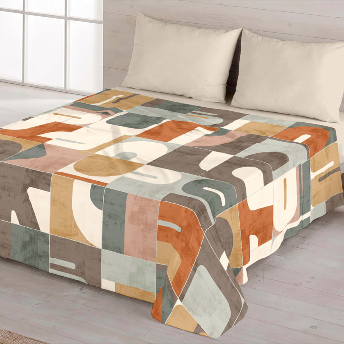 Juego de Sábanas Estampadas - 100% Algodón - Incluye 1 o 2 Fundas de Almohada + 1 Sábana Bajera - Puzzle