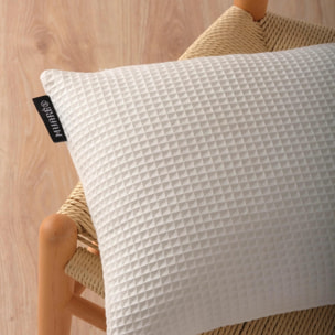 Housse de coussin Waffle Naturel 30x50 cm