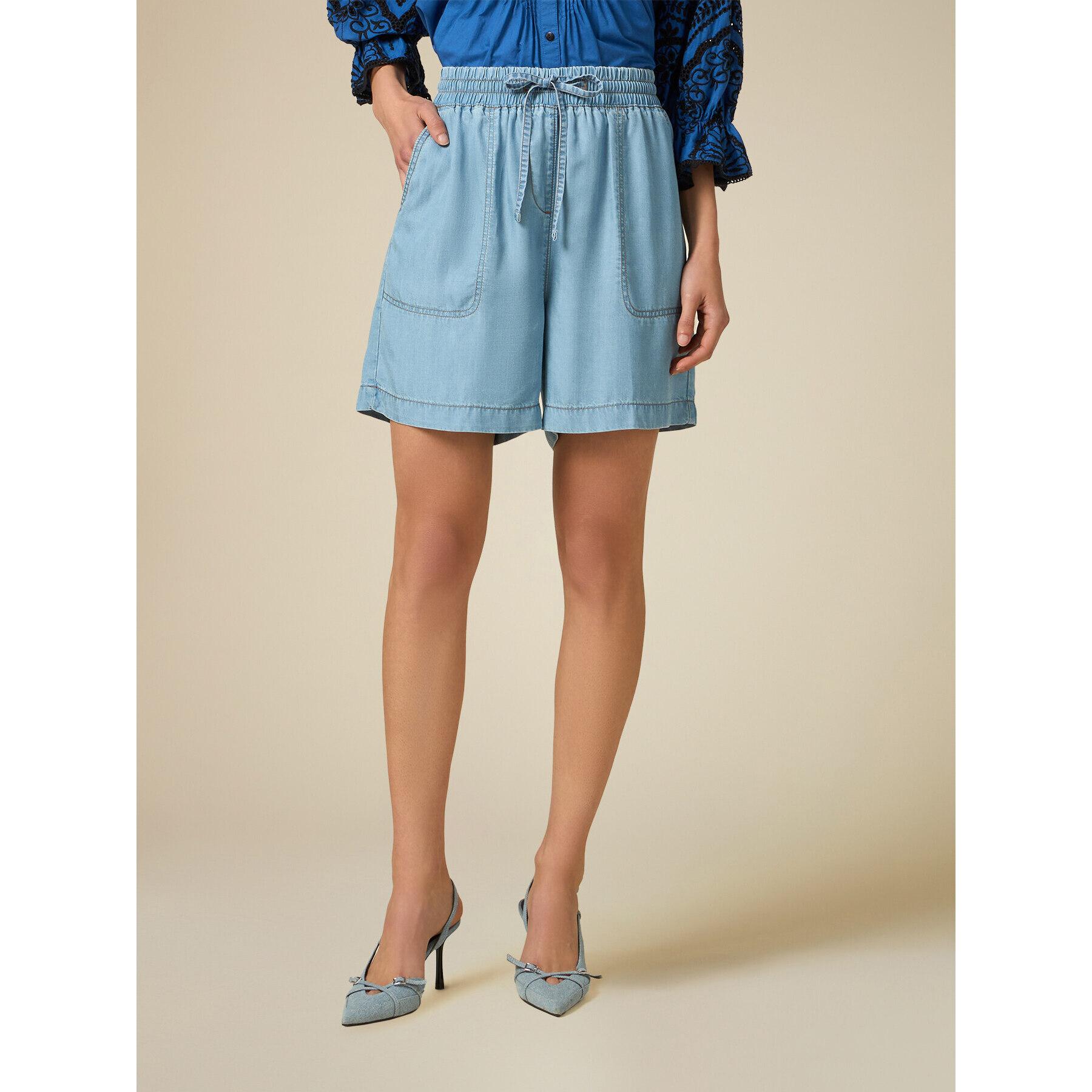 Oltre - Shorts de tencel - Light - blue