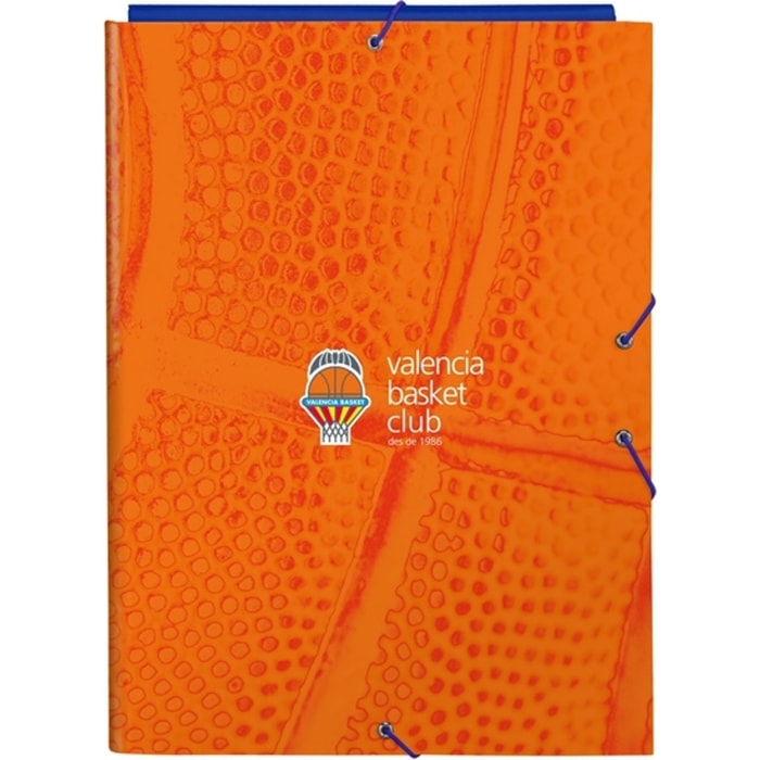 Carpeta folio 3 solapas valencia basket
