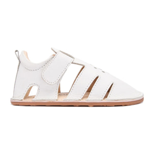 Sandalias Cerradas de Bebé Respetuosas en Blanco
