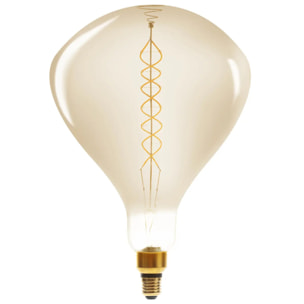 Ampoule LED "Goutte" ambrée - filament torsadé E27