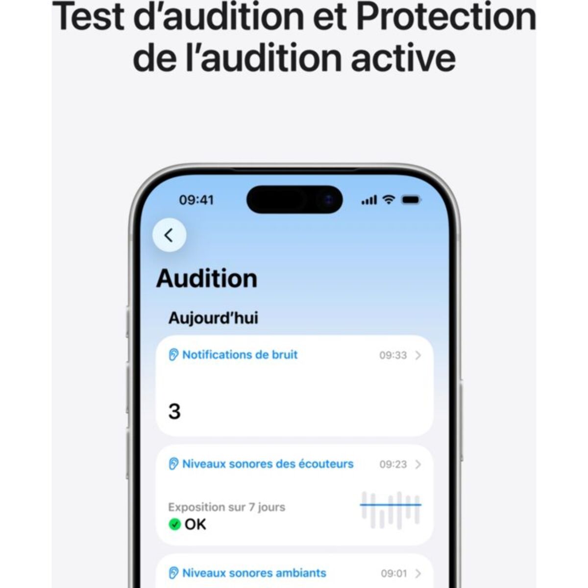 Ecouteurs APPLE AirPods Pro 3 - Réduction de bruit active, sans fil, intra-auriculaires, autonomie 32h