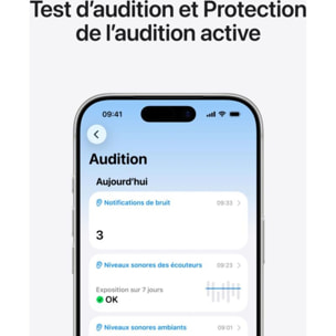 Ecouteurs APPLE AirPods Pro 3 - Réduction de bruit active, sans fil, intra-auriculaires, autonomie 32h