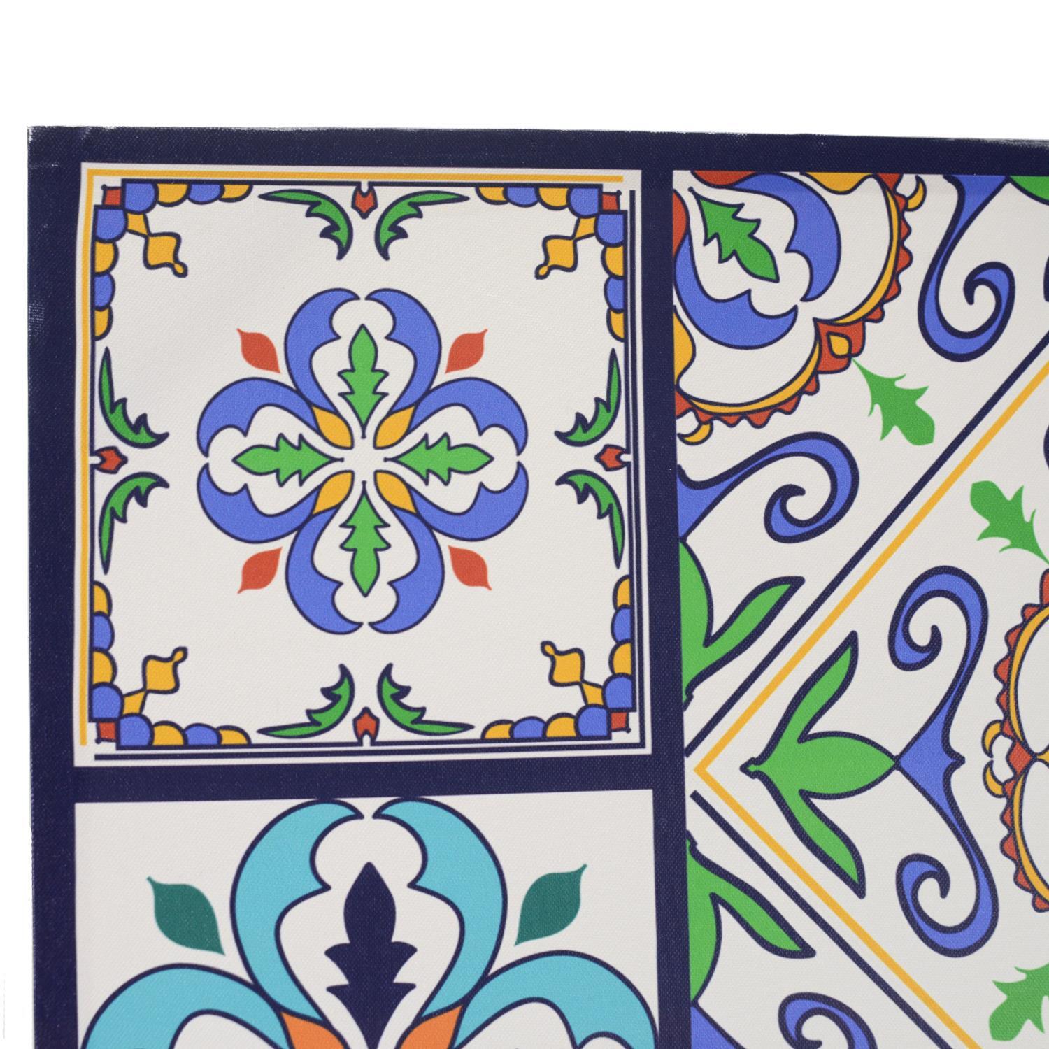 Paravento Vacchetti stampa 3 ante maioliche cm120,6x2,5h180