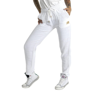 Pantaloni in lino da donna Gold